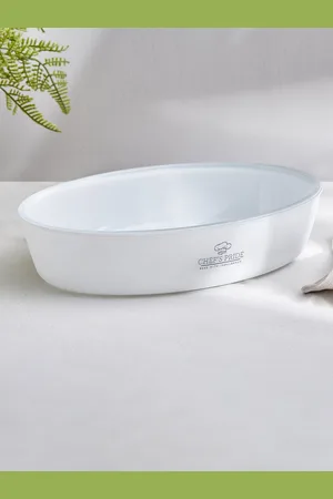 Home Centre Chefs Pride White Glass Baking Dish