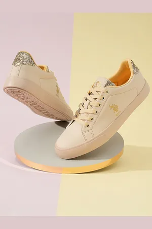 U.S. Polo Assn. Women PU Comfort Insole Lace-Ups Sneakers BEVERLY