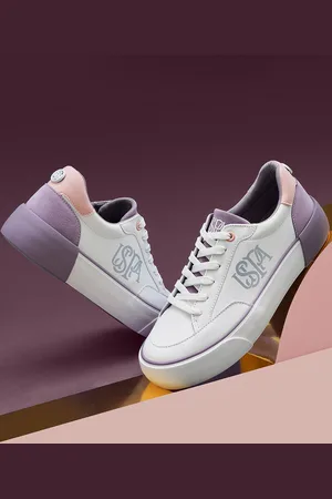 U.S. Polo Assn. Women Colorblocked Lace Ups PU Sneakers LYDIA
