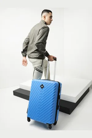 Wildcraft Citron Textured Hard Sided Medium Trolley Suitcase