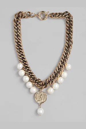 Tommy Hilfiger Brass-Plated Necklace