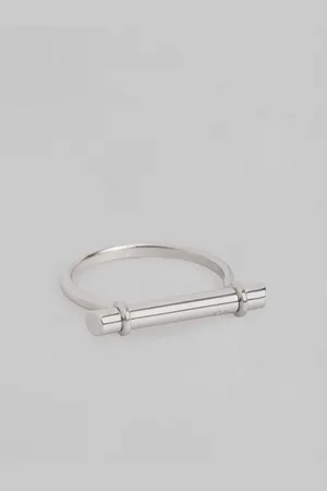 Calvin Klein Women Elongated Linear Brass-Plated Finger Ring