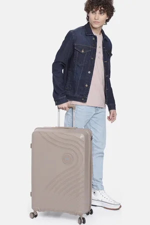 Wildcraft Taupe Textured Onyx Large Trolley Suitcase