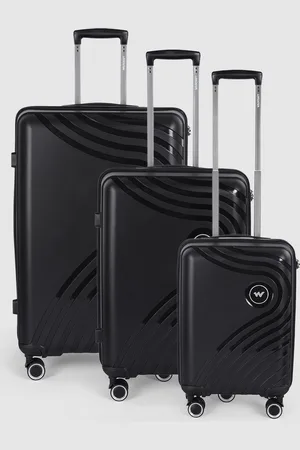 Wildcraft Set of 3 Onyx Trolley Suitcases - Cabin Medium & Large