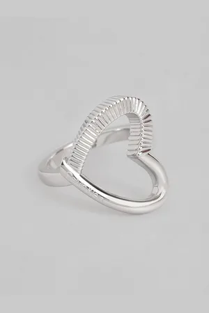 Calvin Klein Women Minimalistic Hearts Brass-Plated Finger Ring