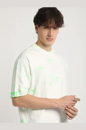 The Bear House Tie & Dye Drop-Shoulder Sleeves Pure Cotton Oversized T-shirt