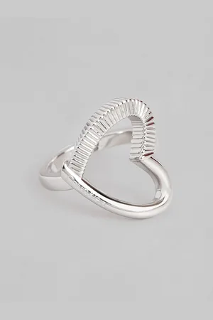 Calvin Klein Women Minimalistic Hearts Brass-Plated Finger Ring