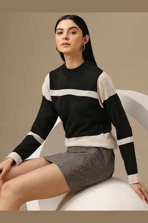 Chemistry Acrylic Striped Knitted Sweater
