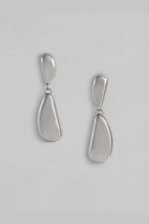 Calvin Klein Teardrop Shaped Stainless Steel Studs Earrings