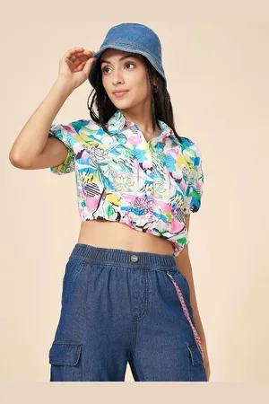 Pantaloons Girls Floral Opaque Printed Casual Shirt