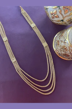 Digital Dress Room Gold-Plated 3 Layers Necklace