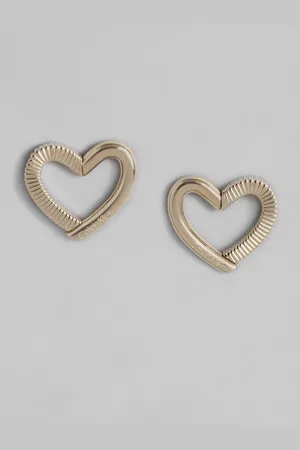 Calvin Klein Minimalistic Heart Shaped Stud Earrings