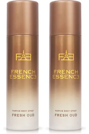 FRENCH ESSENCE Fresh Oud Set Of 2 Luxury Deodorants - 120ml Each