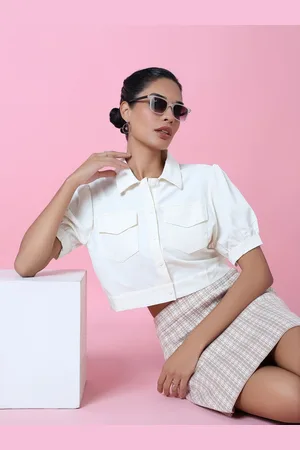 SHOWOFF Women Comfort Slim Fit Opaque Casual Shirt