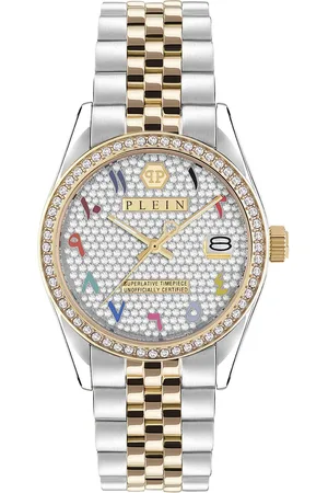 Philipp Plein Women Brass Embellished Dial & Straps Analogue Watch PW2BA0123