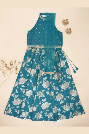 Pantaloons Girls Ready to Wear Lehenga & Blouse Net