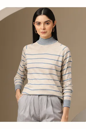 Chemistry Acrylic Striped Knitted Sweater