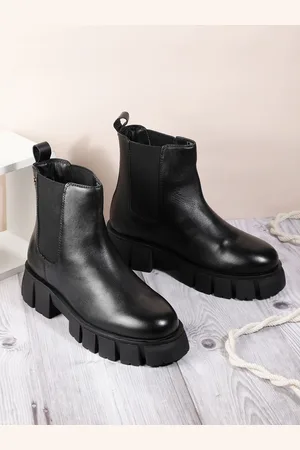 Nautica Women Mid-Top Chunky Heeled Chelsea Boots