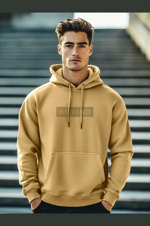 NOBERO Men Printed Hooded Sweatshirt