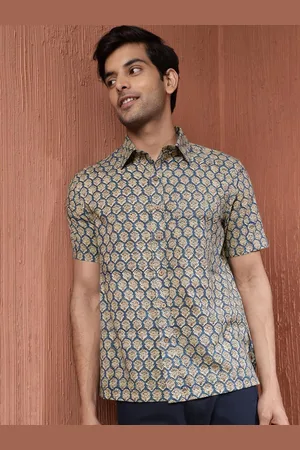 Fabindia Men Floral Opaque Printed Casual Shirt