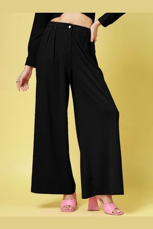 OOMPH Women Relaxed Pleated Trousers