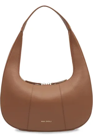 MAI SOLI Women Hazelnut Genuine Leather Harper Shoulder Bag