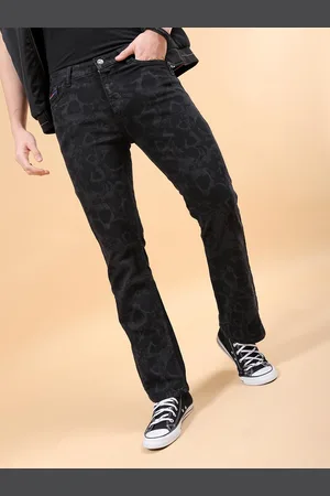 The Indian Garage Co Men Black Mid-Rise Bootcut Clean Look Stretchable Jeans