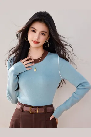 JC Collection Women Round Neck Pullover