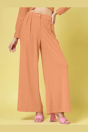 OOMPH Women Relaxed Pleated Trousers