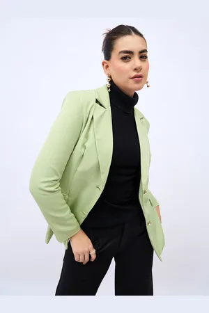 Styli Women Regular Fit Longline Single Breasted Blazer