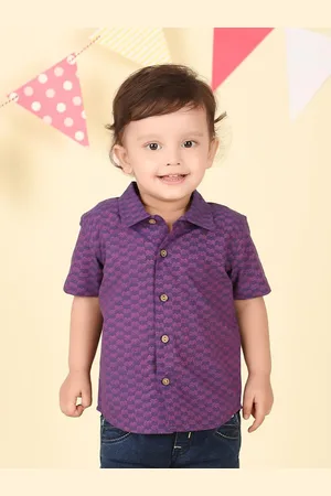 Fabindia Boys Opaque Printed Casual Shirt