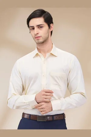 Park Avenue Men Spread Collar Micro Ditsy Printed Cotton Formal Shirt