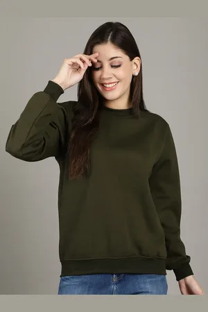 Jinfo Women Round Neck Full Sleeve Sweatshirt
