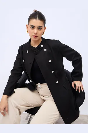 Styli Women Long Line Double Breatsed Coat