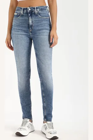 Calvin Klein Fashion Women Cotton Skinny Fit Clean Look Heavy Fade Jeans
