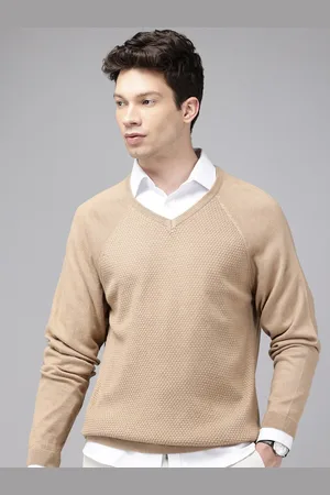 Park Avenue V-Neck Cable Knit Pullover Sweater