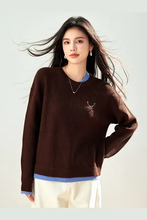 JC Collection Women Ribbed Pullover
