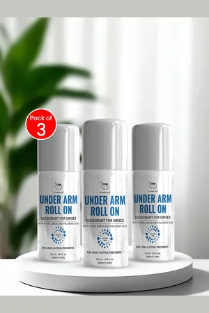 TNW the natural wash Set of 3 Under Arm Roll On Deodorant - 50 ml each