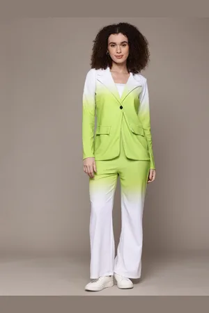 Roadster The Lifestyle Co. Ombre Single-Breasted Blazer With Trousers