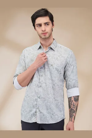 Park Avenue Men Spread Collar Floral Printed Cotton Slim Fit Casual Shirt