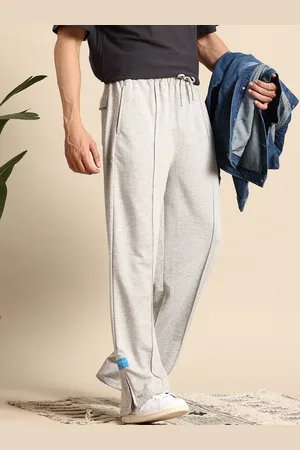 Mast & Harbour Men Side Slit Relaxed Fit Track Pants