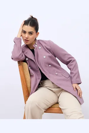 Styli Women Longline Double Breasted Coat