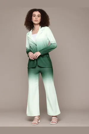 Roadster The Lifestyle Co. Ombre Single-Breasted Blazer With Trousers