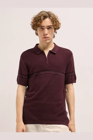 The Bear House Men Polo Collar Applique T-shirt