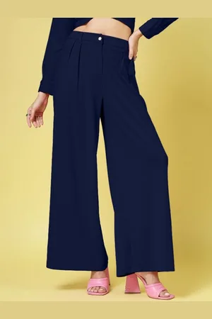 OOMPH Women Relaxed Pleated Trousers