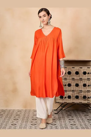 InWeave Women Flared Sleeves Sequinned Kurta