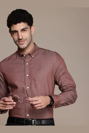 Nautica Men Pure Cotton Classic Slim Fit Formal Shirt
