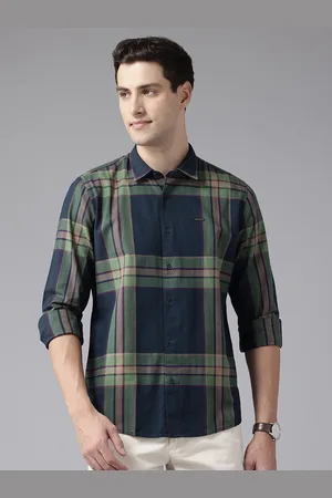 Blackberrys Slim Fit Checked Pure Cotton Casual Shirt