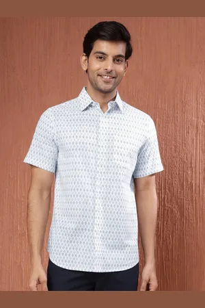 Fabindia Men Slim Fit Opaque Printed Casual Shirt