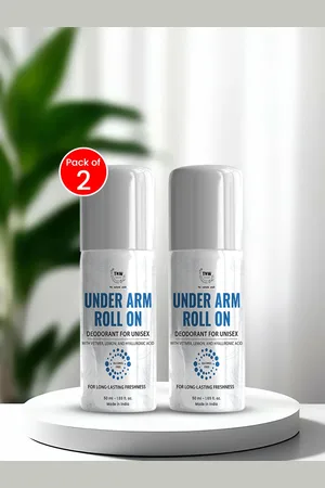 TNW the natural wash Set of 2 Under Arm Roll On Deodorant - 50 ml each
